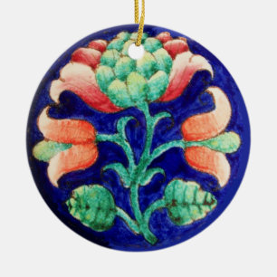 FLORAL CERAMIC ORNAMENT