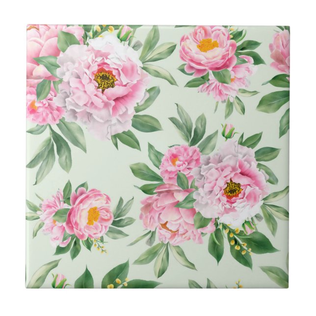 Floral Ceramic Tile (Front)