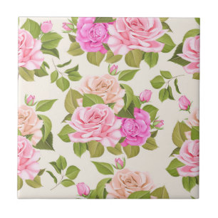 Floral Ceramic Tile