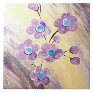 Floral Ceramic Tile