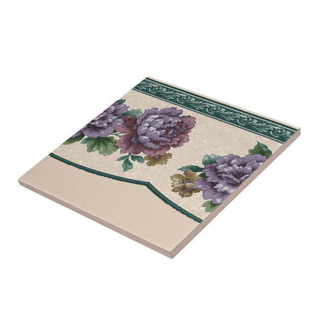 Floral Ceramic Tile (Side)