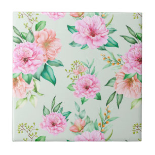 Floral Ceramic Tile