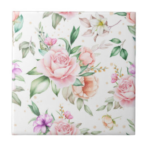 Floral Ceramic Tile