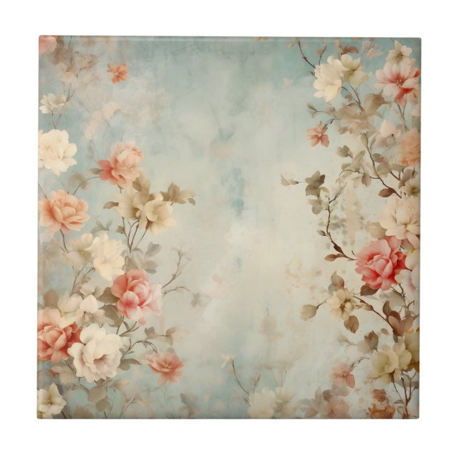 Floral Ceramic Tile (Front)