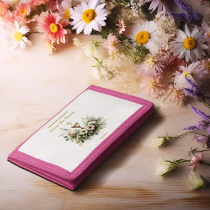 Floral Chalace First Communin Tri-fold Wallet