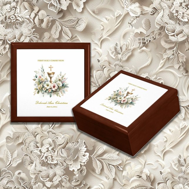 Floral Chalice First Communion  Gift Box (Creator Uploaded)