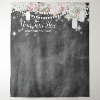 Floral Chalkboard Photo Booth Backdrop by oddlotpaperie at Zazzle