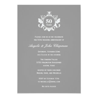 Floral Charm Anniversary or Birthday Invitation -