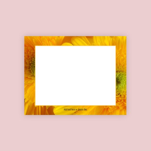 Floral Cheerful Yellow Gerbera Notepad