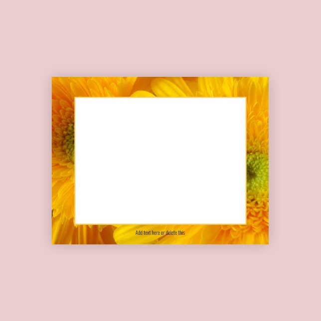 Floral Cheerful Yellow Gerbera Notepad (Creator Uploaded)