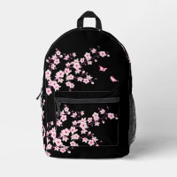 Floral Cherry Blossom Pink Black