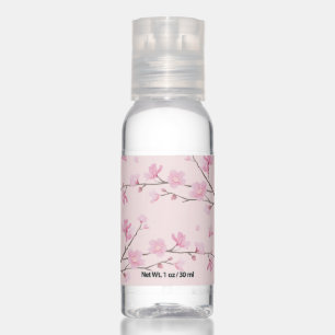 Floral - Cherry Blossom Pink Travel Bottle Set Hand Sanitizer