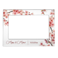Floral Cherry Blossom Pink White Custom Wedding