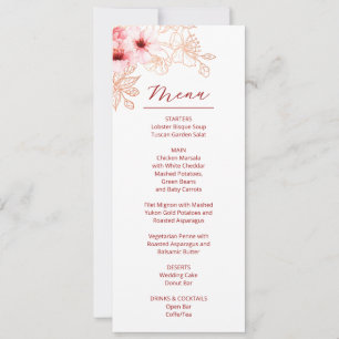 Floral Cherry Blossom Pink White Wedding    Invitation