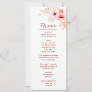 Floral Cherry Blossom Pink White Wedding Invitation