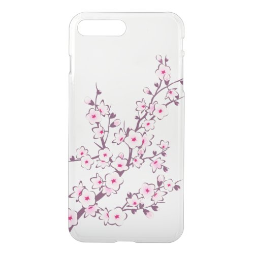 Floral Cherry Blossoms Clear iPhone 8 Plus7 Plus Case