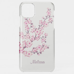 Floral Cherry Blossoms Monogram  iPhone 11 Pro Max Case