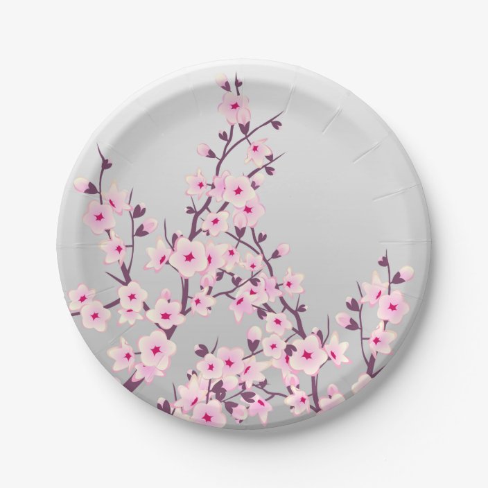 floral paper plates and napkins