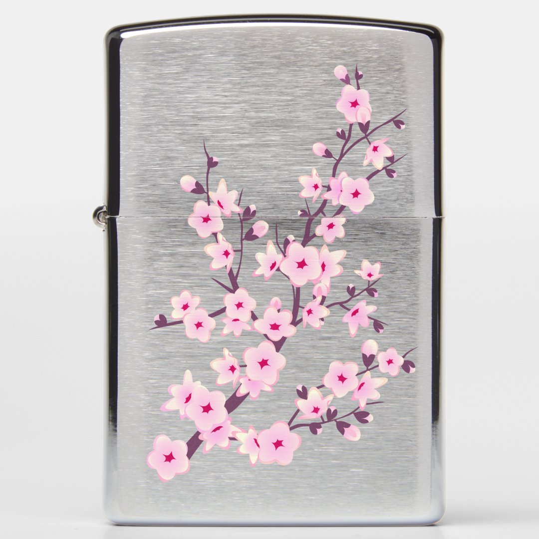 Floral Cherry Blossoms Pink Zippo Lighter Zazzle