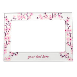 Floral Cherry Blossoms (Sakura) Magnetic Picture Frame