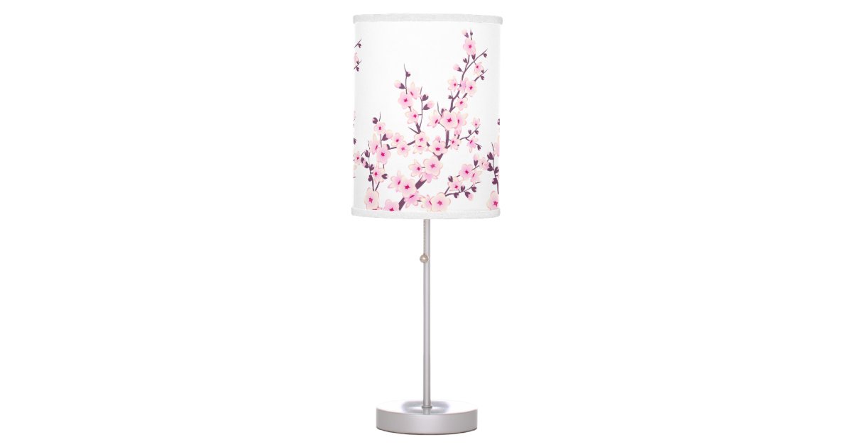 Floral Cherry Blossoms Table Lamp | Zazzle.com
