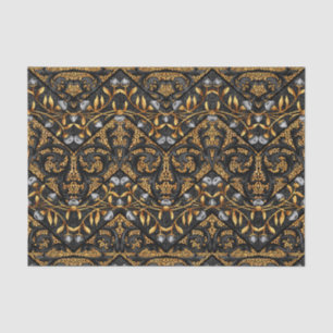 Floral Chevron Paisley Filigree ZigZag Flowers Tissue Paper