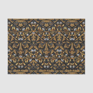 Floral Chevron Paisley Filigree ZigZag Flowers Tissue Paper