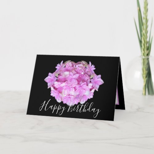 Floral Chic Bouquet Pink Hydrangea Floral Birthday