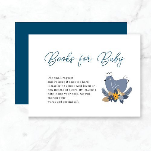 Floral Chicken Book Request  Enclosure Card