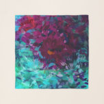 Floral chiffon scarf<br><div class="desc">Impressionistic, floral print chiffon scarf by LJB Paints</div>