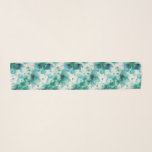 Floral Chiffon Scarf<br><div class="desc">This lovely chiffon scarf is shown in a pretty teal colored floral print with a white thread edge.
Customize this item or buy as is.
Licensed Print</div>