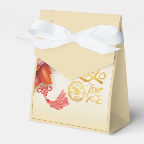 Floral Chinese gold Paper_cut Rat 2020 TFB Favor Boxes