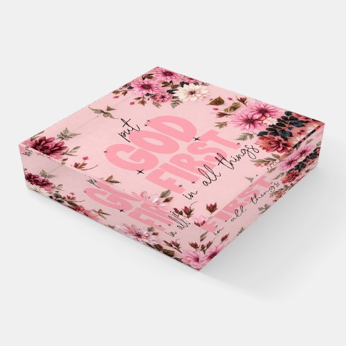Floral Christian Inspiration Paperweight
