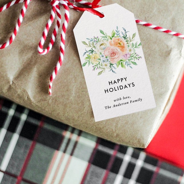 Floral Christmas Bouquet Gift Tags (Creator Uploaded)