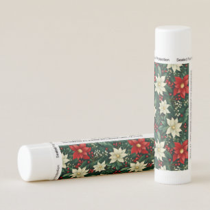 Floral Christmas Pattern Lip Balm