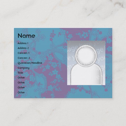 Customizable Floral - Chubby Business Card Templates