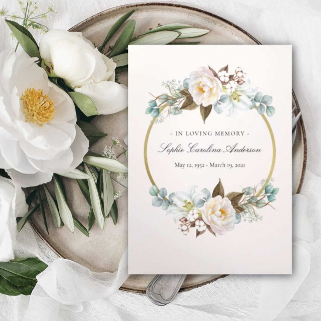 Floral Circle Celebration of Life Program (Creator Uploaded)