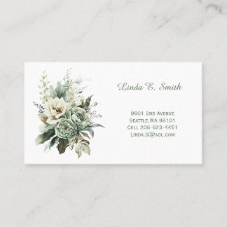 Floral Classic Calling Card
