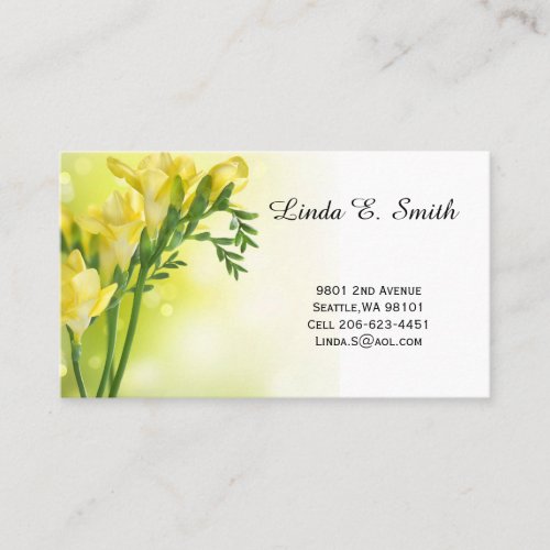 Floral Classic Calling Card