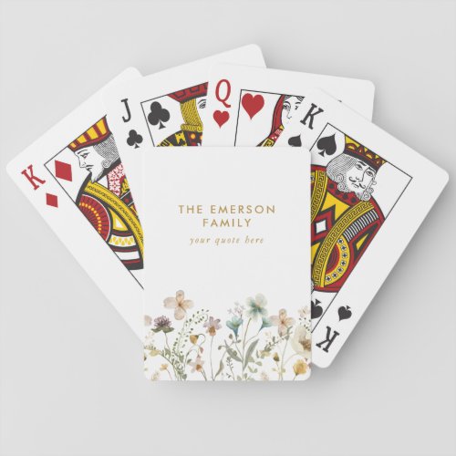 Floral Classic Playing Cards