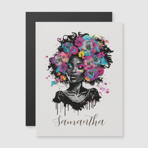 Floral Classy Afro Woman