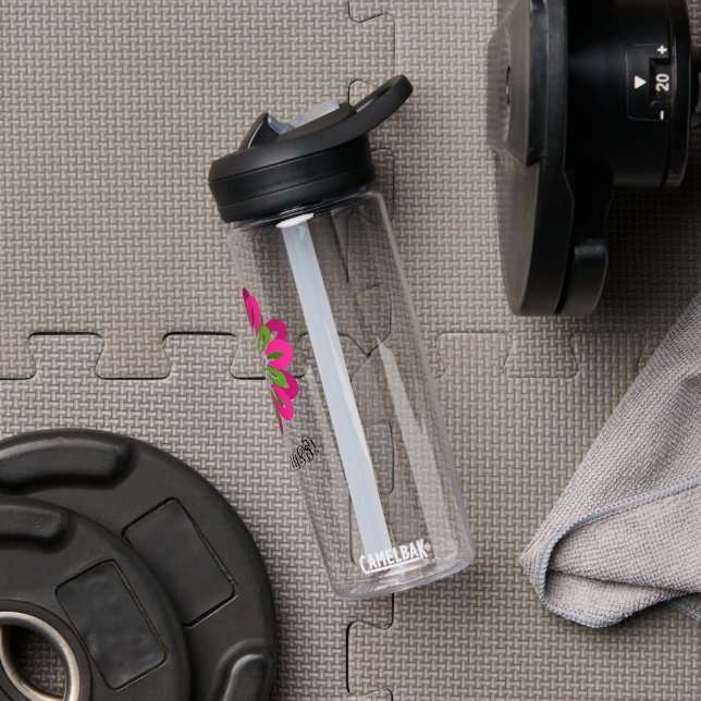 Floral Clear Water Bottles (Gym)