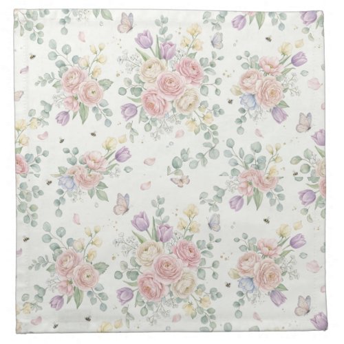 floral cloth napkin