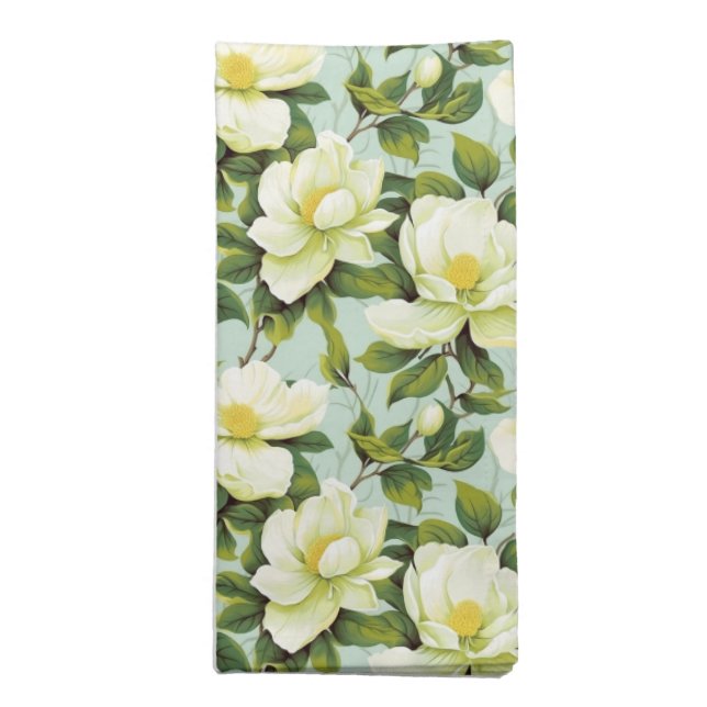 Floral Cloth Napkin-Dinner Single (Folded)