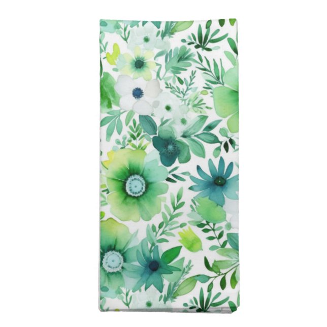 Floral Cloth Napkin-Dinner Single Napkin (Folded)