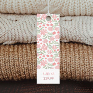 Floral Clothing Label Hang Tag