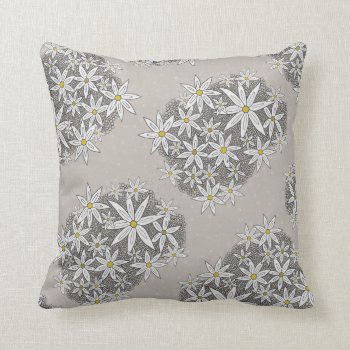 Floral Clouds Throw Pillow by CVZ_Illustrations at Zazzle