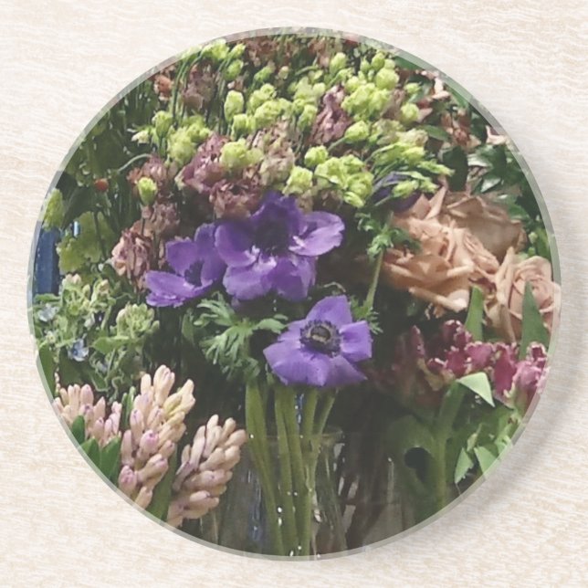 Floral Coaster for the nature loving flower child (Front)