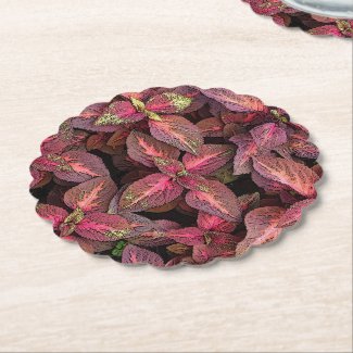 FLORAL (COLEUS) PAPER COASTERS