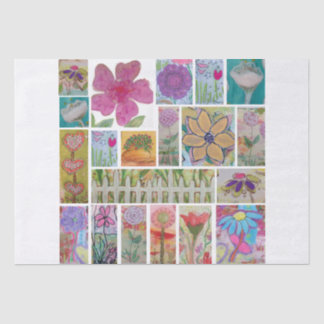Floral Collage Tissue Paper